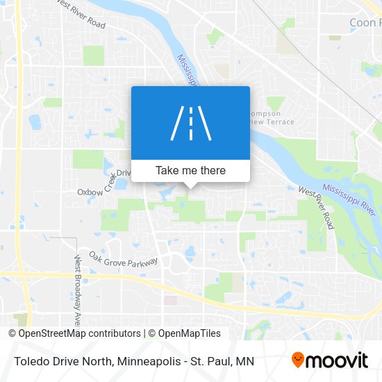 Toledo Drive North map