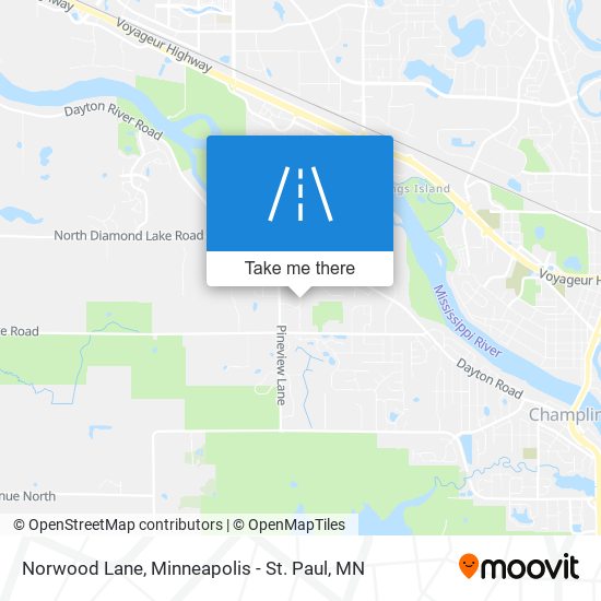 Mapa de Norwood Lane