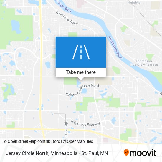 Jersey Circle North map