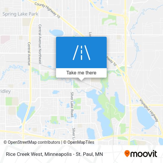 Mapa de Rice Creek West