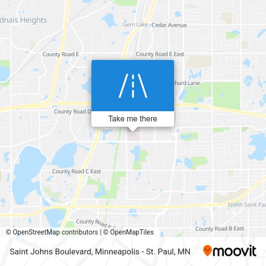 Saint Johns Boulevard map