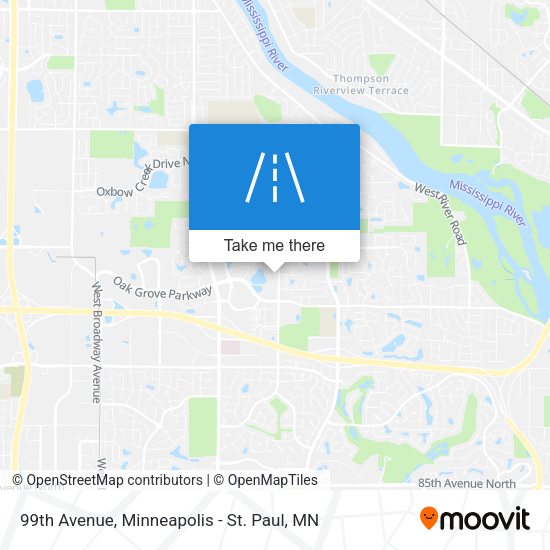 99th Avenue map