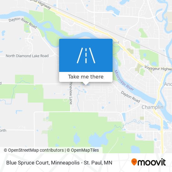 Blue Spruce Court map