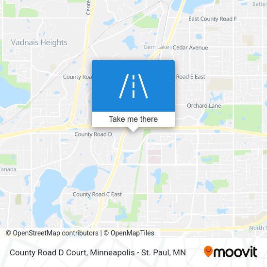 County Road D Court map