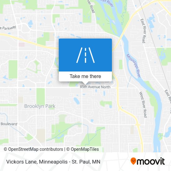Vickors Lane map