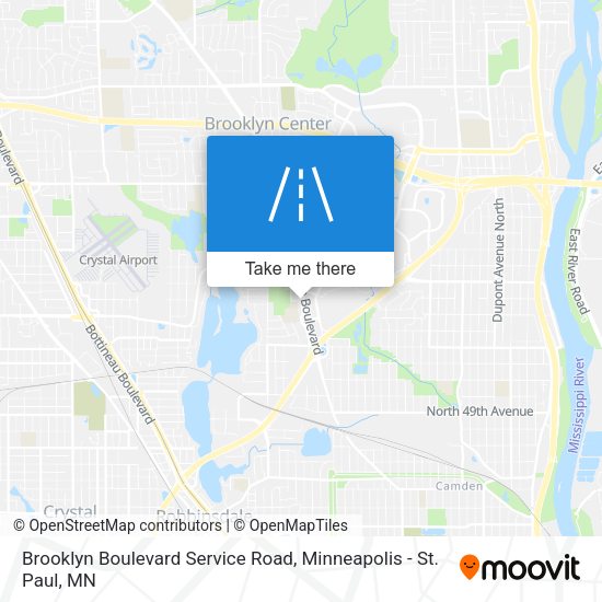 Mapa de Brooklyn Boulevard Service Road