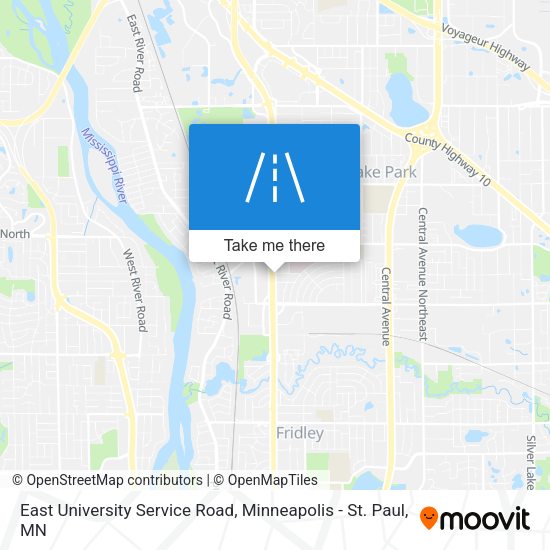 Mapa de East University Service Road
