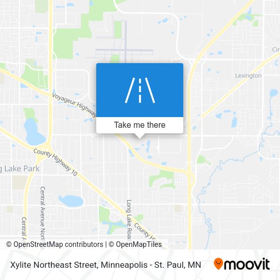 Mapa de Xylite Northeast Street