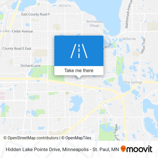 Mapa de Hidden Lake Pointe Drive
