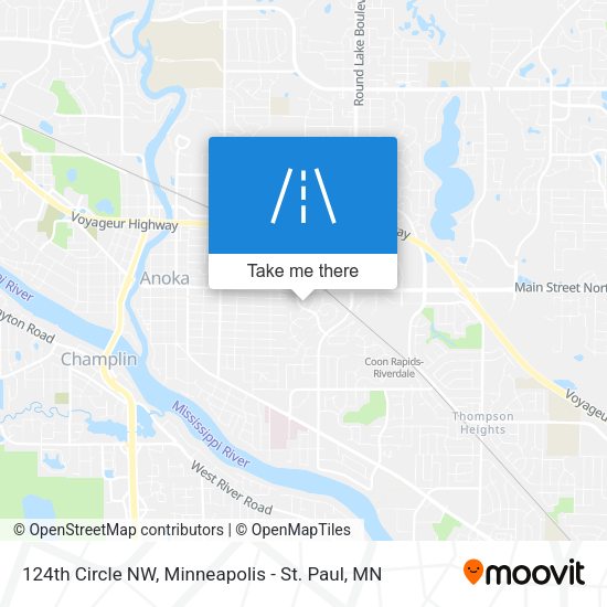 124th Circle NW map
