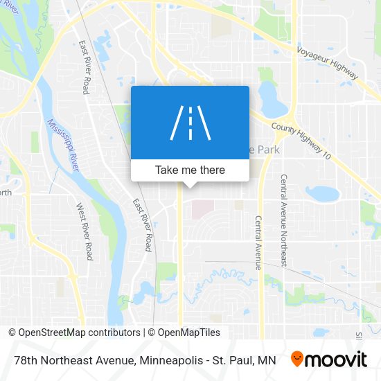 78th Northeast Avenue map