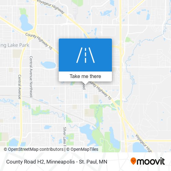 County Road H2 map