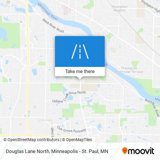 Douglas Lane North map