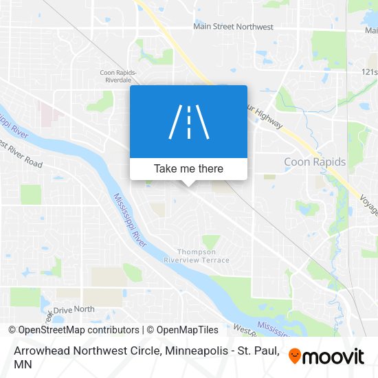 Mapa de Arrowhead Northwest Circle