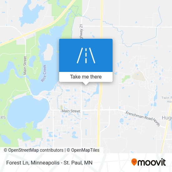 Forest Ln map