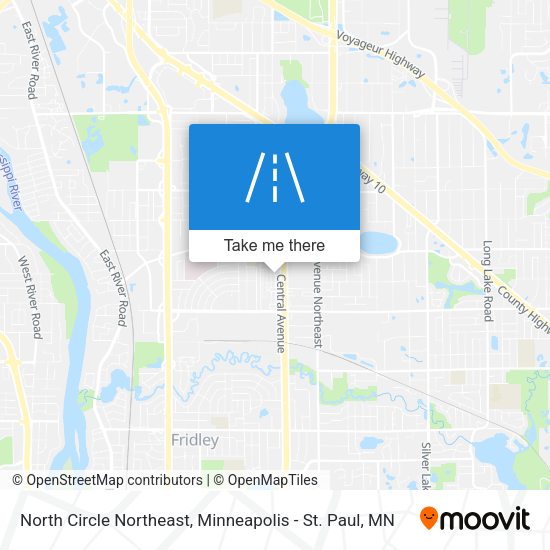 North Circle Northeast map
