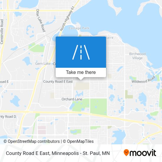 Mapa de County Road E East