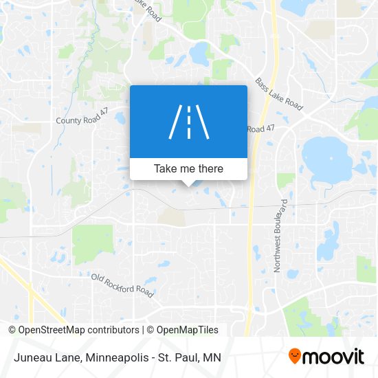 Juneau Lane map