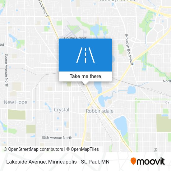 Mapa de Lakeside Avenue