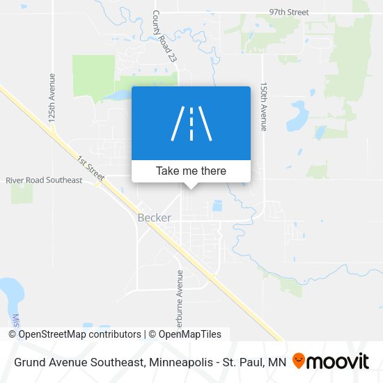 Grund Avenue Southeast map