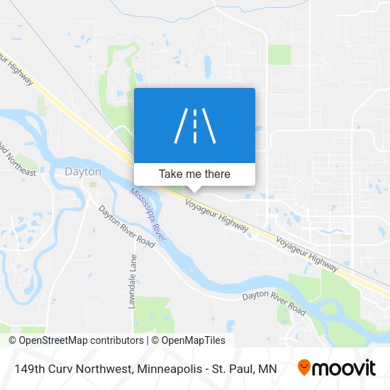 149th Curv Northwest map