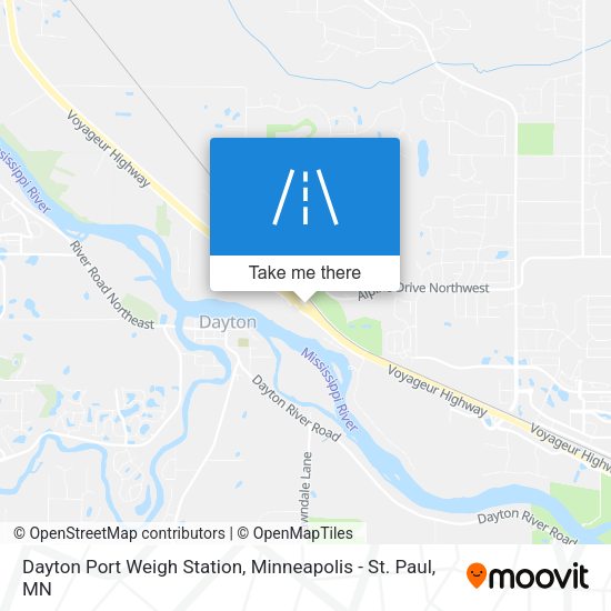 Mapa de Dayton Port Weigh Station