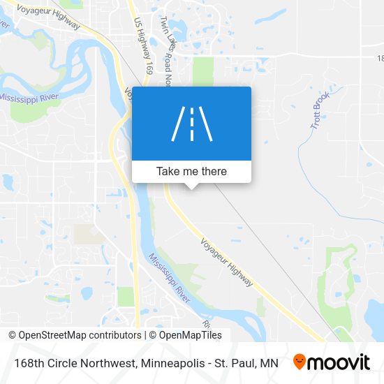 Mapa de 168th Circle Northwest