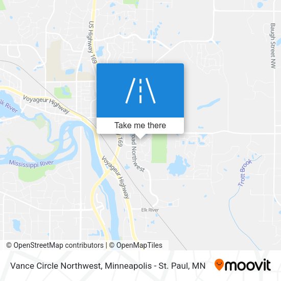 Vance Circle Northwest map