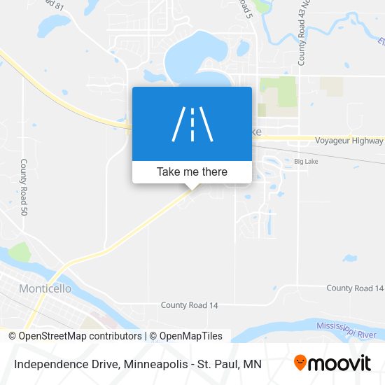 Independence Drive map