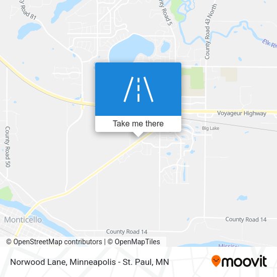 Norwood Lane map