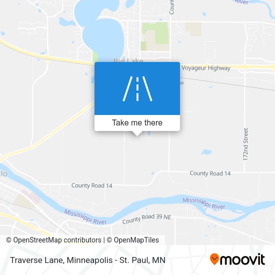 Traverse Lane map