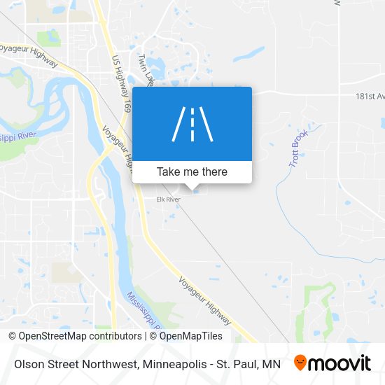 Mapa de Olson Street Northwest