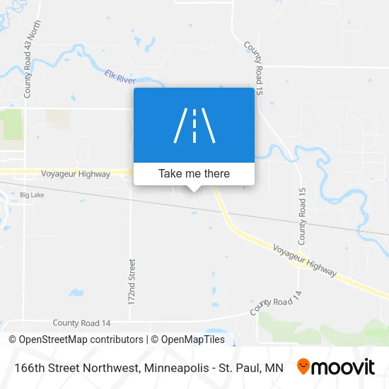 166th Street Northwest map