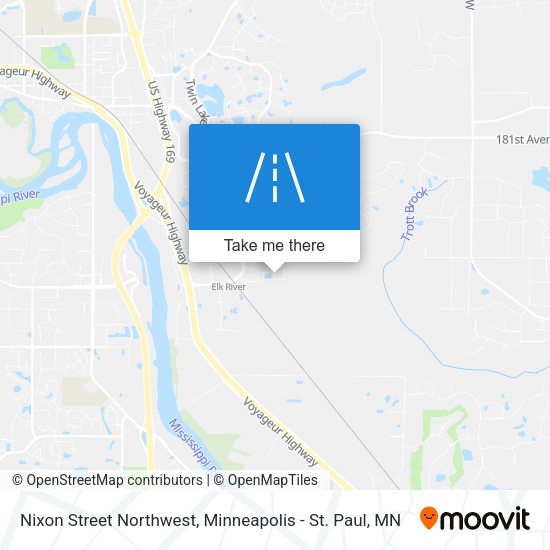 Nixon Street Northwest map
