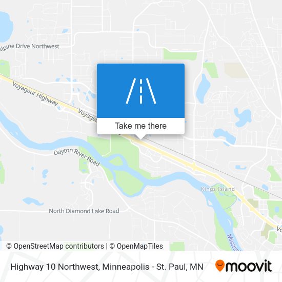 Highway 10 Northwest map