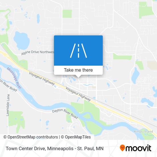 Town Center Drive map