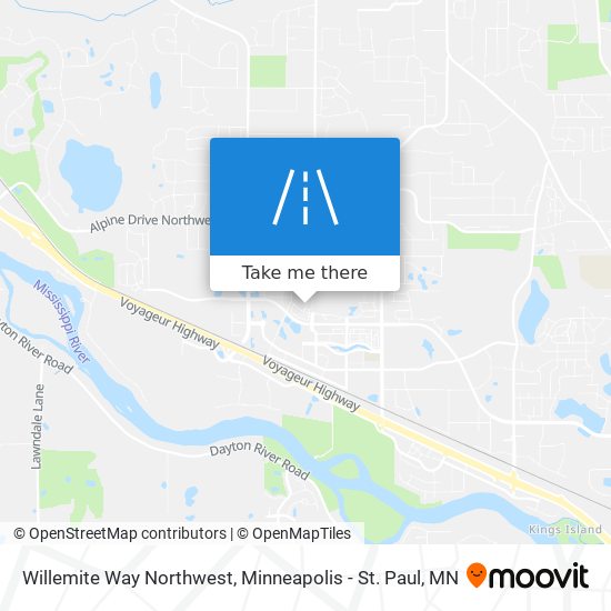 Mapa de Willemite Way Northwest