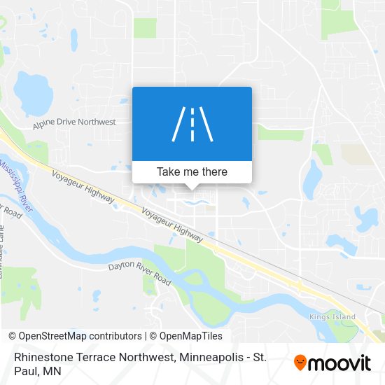 Rhinestone Terrace Northwest map