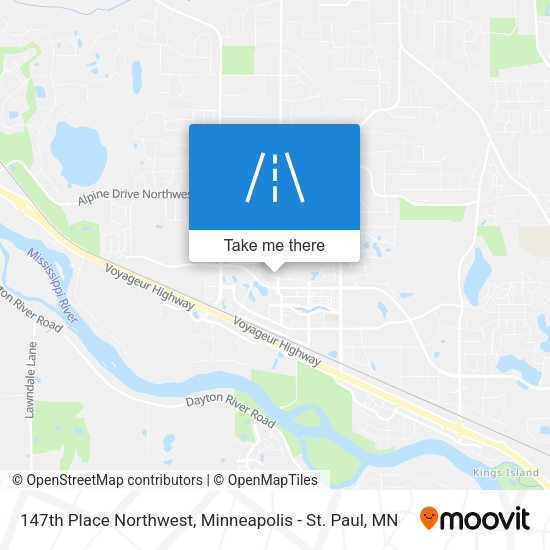 147th Place Northwest map