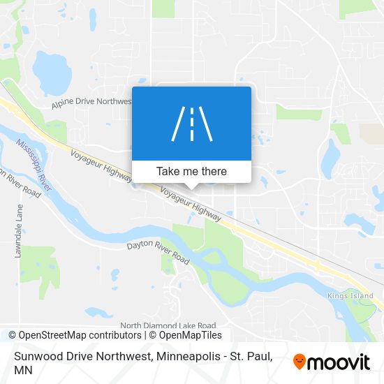 Mapa de Sunwood Drive Northwest