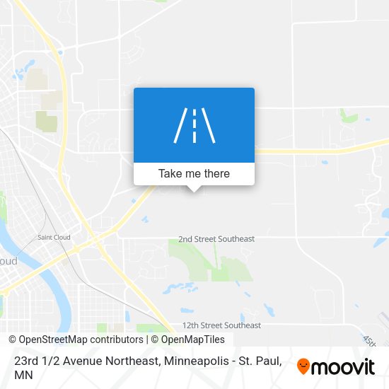 23rd 1/2 Avenue Northeast map