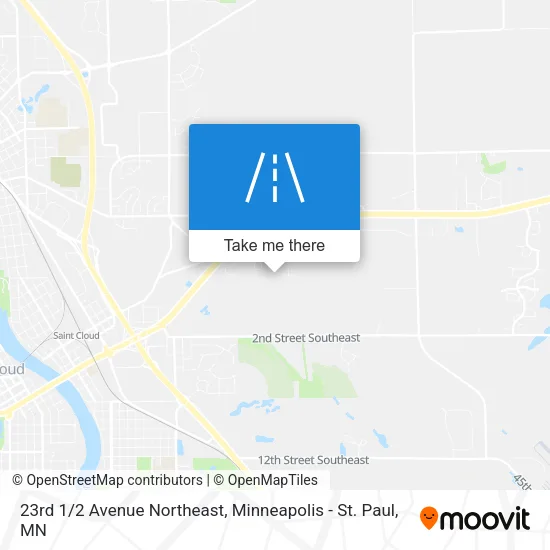 23rd 1/2 Avenue Northeast map