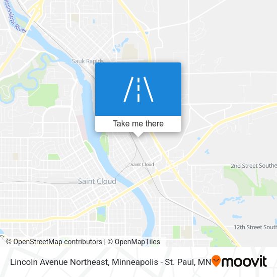 Lincoln Avenue Northeast map