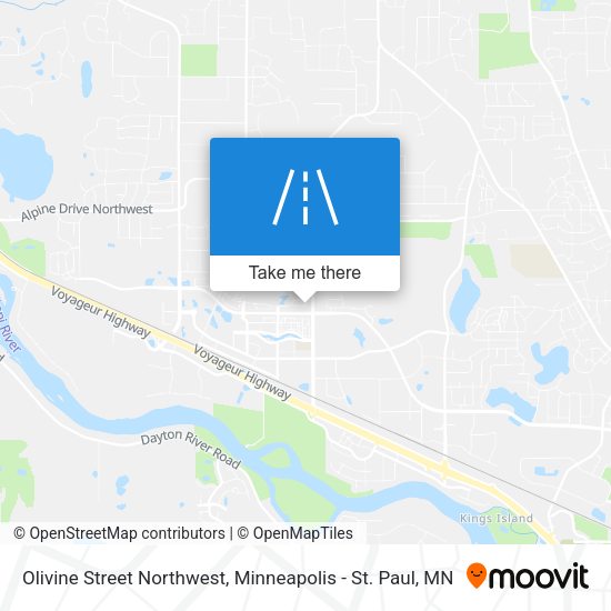 Olivine Street Northwest map
