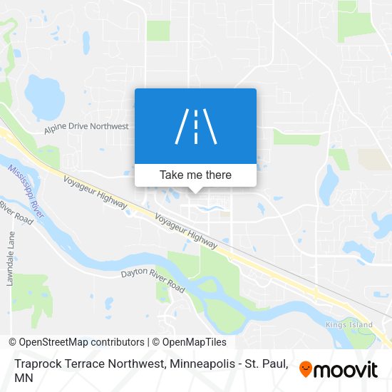 Mapa de Traprock Terrace Northwest