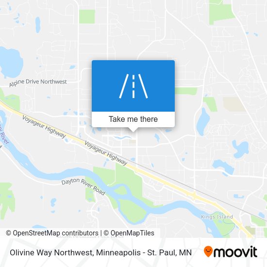 Olivine Way Northwest map