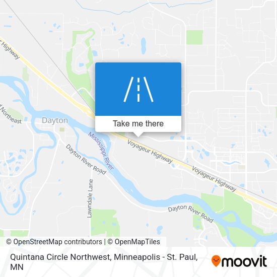 Quintana Circle Northwest map