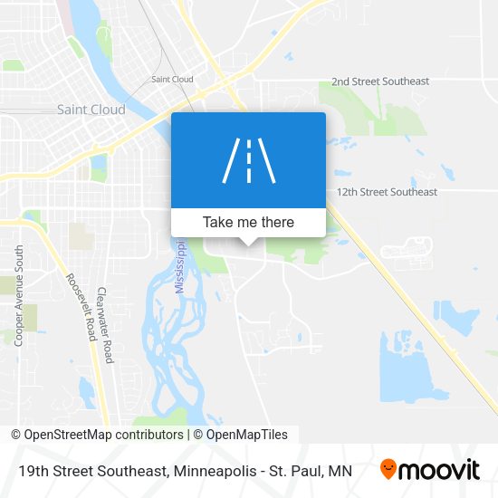 19th Street Southeast map