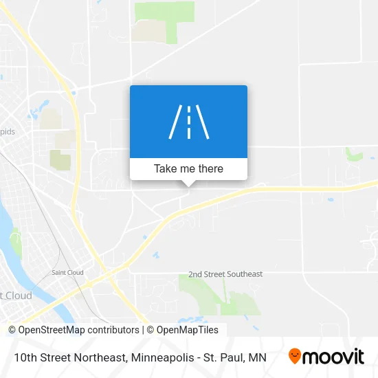 10th Street Northeast map