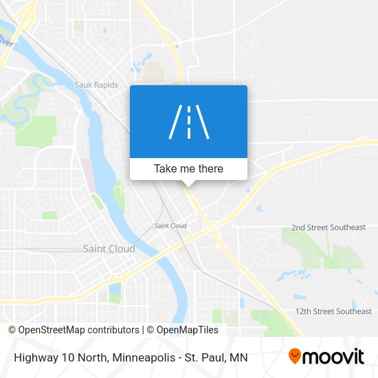 Highway 10 North map